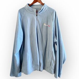 Walmart People Lead Light Blue Fleece Jacket, Size 3X